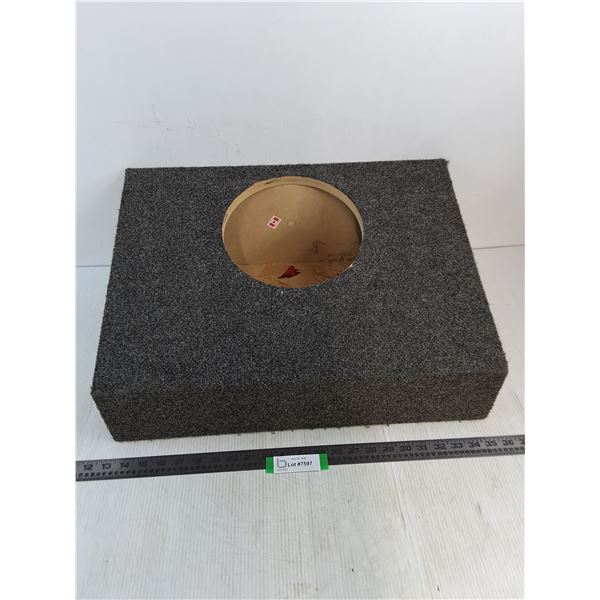 MDF Vehicle Speaker Box - 9" Diameter Opening  - 22x16x9"