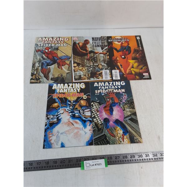 (5) Assorted Spider-Man Comic Books