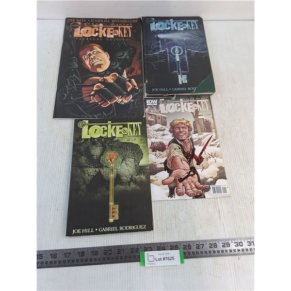(4) "Locke & Key" Books & Magazines