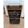 Image 4 : *Assorted Hitachi & Sony Cassette & Record Players - As Is, Rolling Entertainment Case - PICKUP ONLY