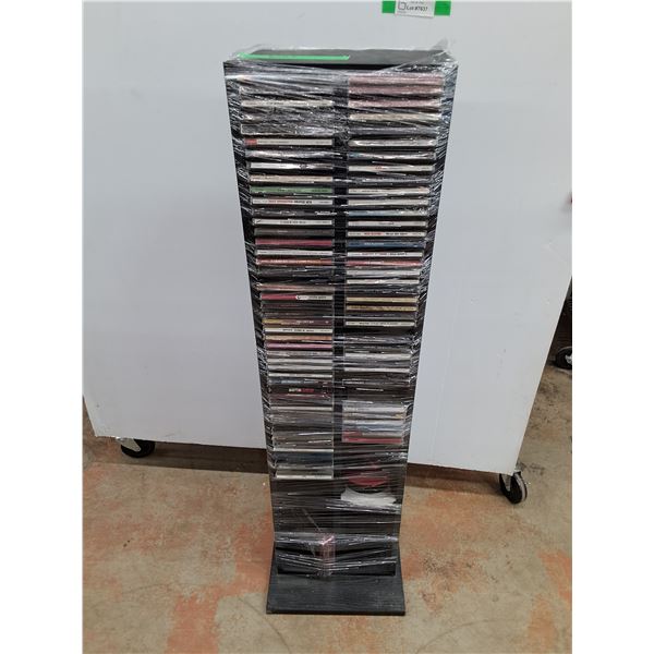 *Floor CD Organizer & Assorted CDs - PICKUP ONLY