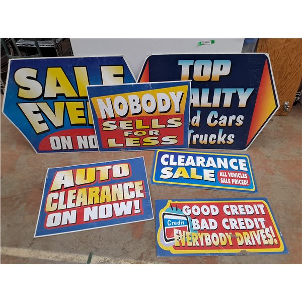 *Assorted Sale Signs - PICKUP ONLY