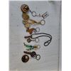 Image 8 : Assorted Indigenous Themed Keychains, Ceramic Pitcher w/ Indigenous Symbols, & Animal Stautes