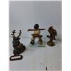 Image 9 : Assorted Indigenous Themed Keychains, Ceramic Pitcher w/ Indigenous Symbols, & Animal Stautes