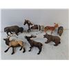 Image 3 : (4) Decorative Animals Statues, (7) Toy Animals, & Canadian Bottle Opener