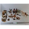 Image 1 : Various Animal Figures, Assorted Keychains. Salt/Pepper Shaker & Jasper Coasters