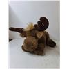 Image 2 : (3) Stuffies - Moose, Buffalo, Fox