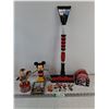 Image 1 : Mickey Mouse Spinning Light,(2) Coaster Sets,Ice Scraper,Toy Story Candy Dispenser,Peanuts ,Figurine