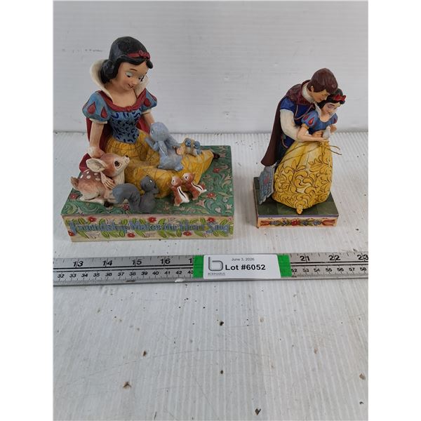 (2) Snow White Collectible Figurines