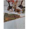 Image 5 : Porcelain Figurine-Yellow Finch,(2) Tree Decor,Several Small Animal Figurines,Snap Hair Clips
