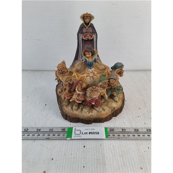 Disney Traditions-"The One That Started Them All" Snow White Figurine Featuring Rustic Log Design