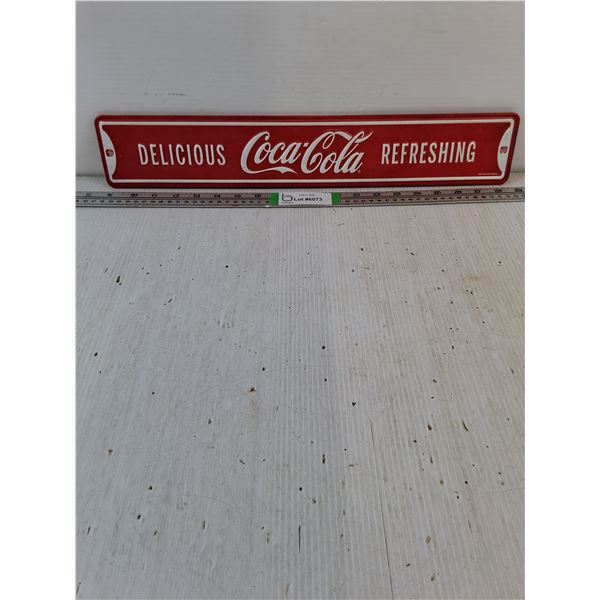 Metal Coca Cola Sign-20"long