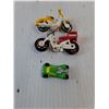 Image 6 : (3) Hot Wheels (NIB),(3) Matchbox (NIB) and Assorted Toy Cars,Truck,Bikes