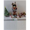 Image 1 : Disney Holiday Village Clock Tower with Figurines,Ceramic Christmas Tree