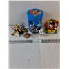 Image 1 : Disney Tin,Ceramic Salt/Peppers and Assorted Toys/Figurines