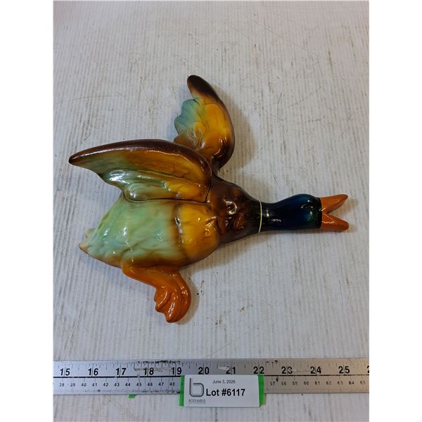 Vintage Chalkware Duck - Longest Part is 12"