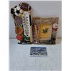 Image 4 : Baseball Themed Lot: Blue Jays Cards,Keychains,Mug,Thermometer,Frame,Wood Sign and more