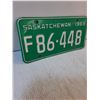 Image 5 : Vintage 1967 and 1969 Saskatchewan License Plates