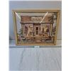 Image 1 : Framed Picture-Uncle Joe's Trading Post-22'x18"-one corner needs gluing