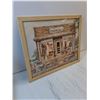 Image 3 : Framed Picture-Uncle Joe's Trading Post-22'x18"-one corner needs gluing