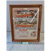 Image 1 : Framed Vintage Ad Texaco Sky Chief Gasoline-12'x16'