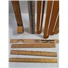 Image 3 : Assorted Wood Items, Rulers