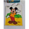 Image 2 : Disney items. Board Mickey Mouse Playskool Puzzle (glued down, Metal Splash Mountain Sign 11 3/4 x7 