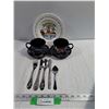 Image 1 : Dishes & Flatware, Tea Cups, Plates, Alice in Wonderland