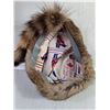 Image 3 : Coon Hat, Rabbitskin and Raccoon Tail  Size Small