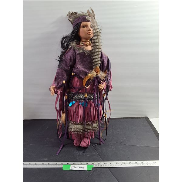 Indigenous Ceramic Doll 23" tall