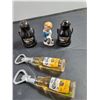 Image 5 : Misc Ceramic Collectibles, Salf & Pepper Shakers, Bottle Openers