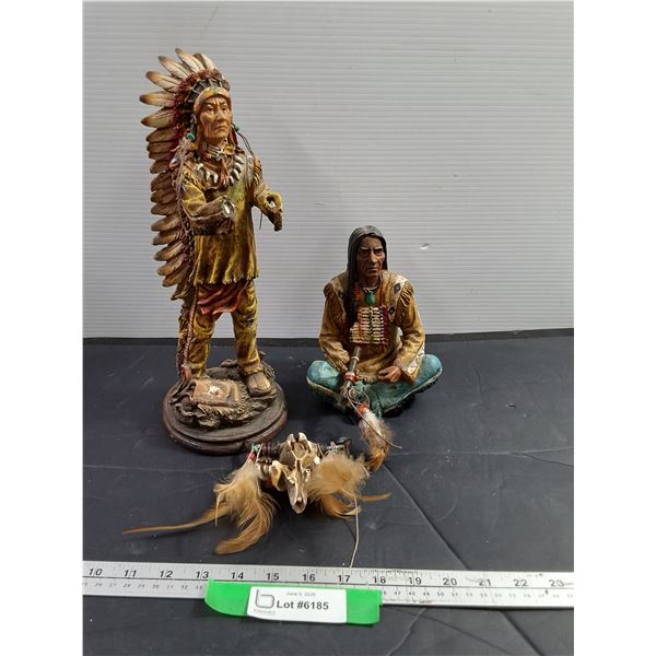 Resin Indigenous Figurines - As Is