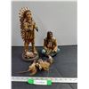 Image 1 : Resin Indigenous Figurines - As Is