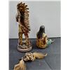 Image 2 : Resin Indigenous Figurines - As Is
