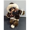 Image 4 : Misc Household Items, Indigenous Doll, Wood Guest Book