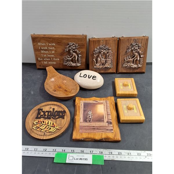 Misc Wood Decor Items,