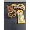 Image 6 : Decor. Assorted Figurines, Thermometer,