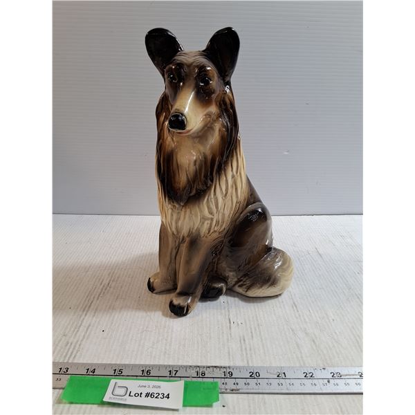 Ceramic Dog Coin Bank Vintage, some chips