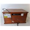 Image 5 : Wooden Record/Tape/CD Player/Radio- Powers On, Can't Ship