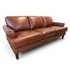 Image 1 : New – Dawn Collection Top Grain Leather Sofa – Retail Price: $2,899