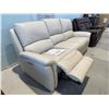 Image 2 : New – Power Reclining Genuine Leather Sofa with Power Headrest – Retail: $3,599