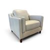 Image 1 : New – Top Grain Leather Chair with Pocket Coils, High Density Foam, Retail: $1299