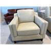 Image 3 : New – Top Grain Leather Chair with Pocket Coils, High Density Foam, Retail: $1299