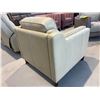 Image 6 : New – Top Grain Leather Chair with Pocket Coils, High Density Foam, Retail: $1299