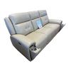 Image 1 : New – Power Reclining Top Grain Leather Sofa with Power Headrest, Retail: $3,999