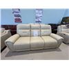 Image 5 : New – Power Reclining Top Grain Leather Sofa with Power Headrest, Retail: $3,999