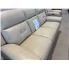 Image 7 : New – Power Reclining Top Grain Leather Sofa with Power Headrest, Retail: $3,999