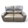 Image 1 : New – Jasper Top Grain Leather Power Loveseat Reclining - Retail: $2699