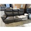 Image 4 : New –  Leather Power Sofa with Zero Gravity Reclining – Retail Price: $2,899