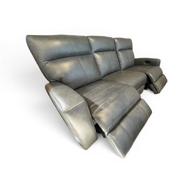 New – Vienna Collection Leather Power Reclining Sofa – Retail Price: $3,499